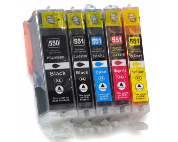 KMCYinks Compatible 550 551 XL Ink Cartridge Replacement for Canon PGI-550XL  PGI550 PGI 550 CLI551 for PIXMA IP7250 MG5450 - AliExpress